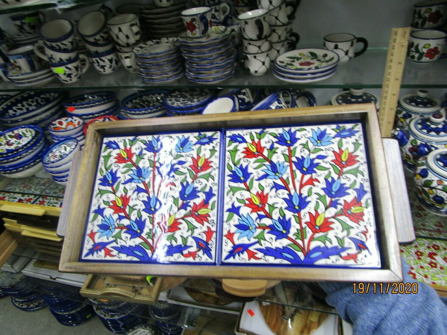Ceramic Tray (with 2 tiles)